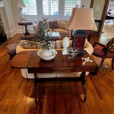 Antique Drop Leaf Sofa Table, McCoy
