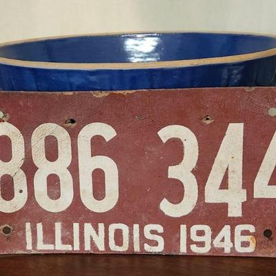 Fiberboard license plate