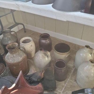 Stoneware and Crocks Galore