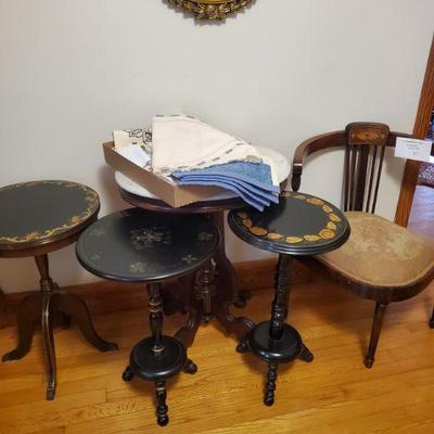 Miscellaneous small tables