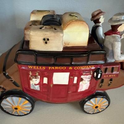 Stagecoach cookie jar 