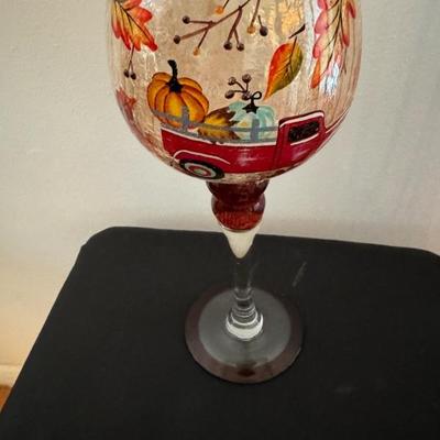 Fall candle holder
