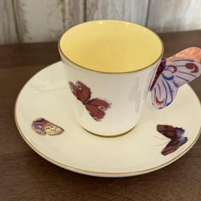 Butterfly demitasse cup