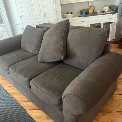 Comfortable Used Brown Fabric Couch in Good Condition $250.00