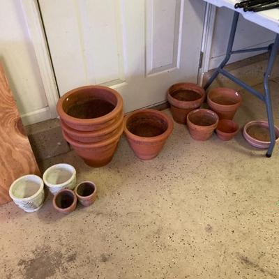 Variety of Clay Pots