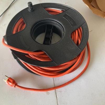 Extension Cord  Roller with Orange Extension Cord