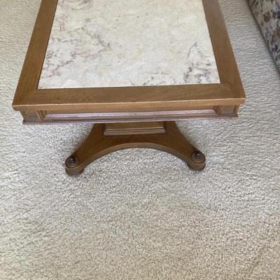 Vintage Marble end table 