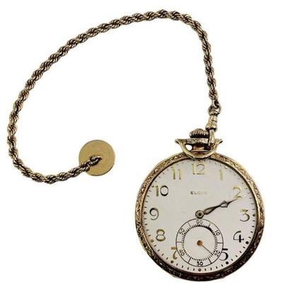 Vintage 14k Gold LORD ELGIN Pocket Watch
