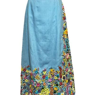 Vintage TESOROS Embroidered Skirt
