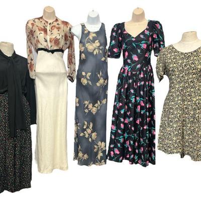 Collection Vintage Womens Floral Dresses, RALPH LAUREN, LAURA ASHLEY
