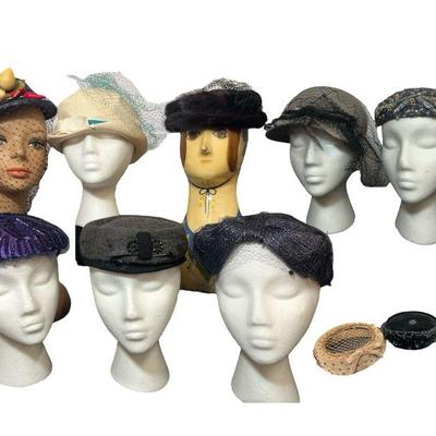 Collection Vintage Hats and Toppers MARSHALL FIELD & CO, SAKS FIFTH AVE, VOGUE MONT
