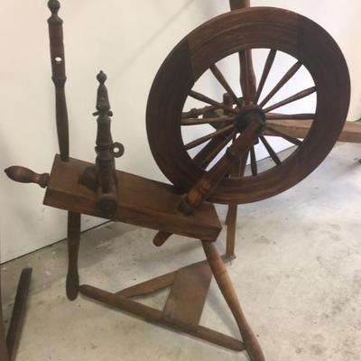 antique spinning wheel $59