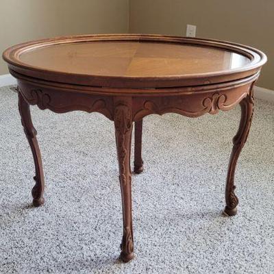 French style carved leg Tea Table