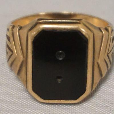 1274	WHITE 10K SCHOOL RING, MISSING STONE, MARKED ON SIDES 43 & 30, SIZE 6 1/2, 3.76 DWT INCLUDING STONE

