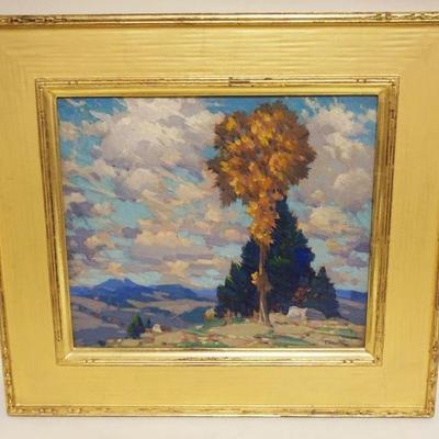 1127	GUSTAVE CIMIOTTI (1875-1969) OIL PAINTING ON BOARD *ELM*, APPROXIMATELY 18 IN X 20 IN
