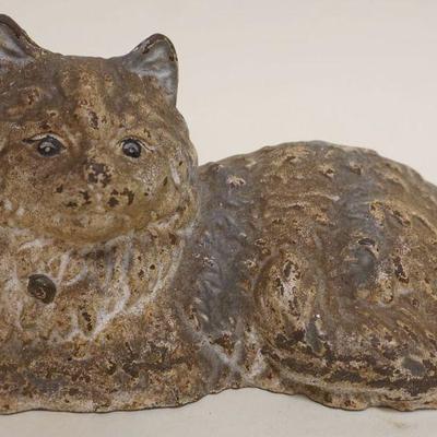 1081	CAST IRON CAT DOOR STOP *LITCO*, APPROXIMATELY 11 IN X 5 IN X 6 IN H
