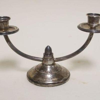 1077	STERLING SILVER WEIGHTED CANDLESTICKS
