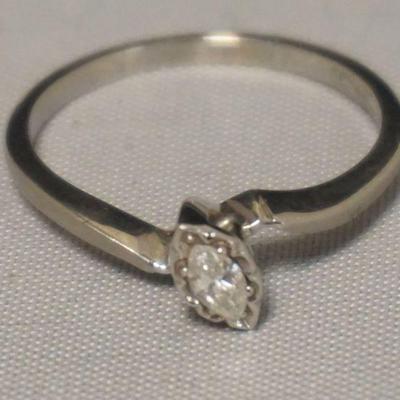 1275	DIAMOND RING MARKED 14K SP-20, SIZE 6 1/4, 1.19 DWT WITH STONE
