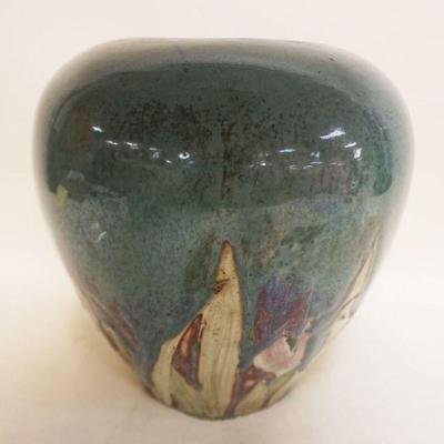 1122	ARTS AND CRAFTS DRIP GLAZE VASE, APPROXIMATELY 12 IN H
