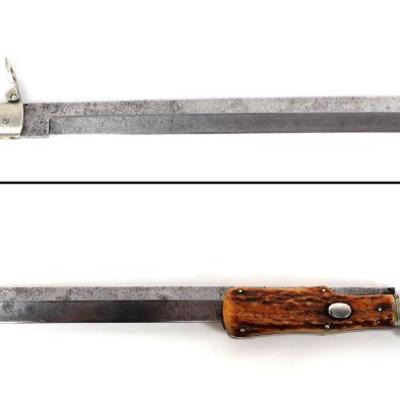 Unique German Hunting Knife, circa Late 1800s
