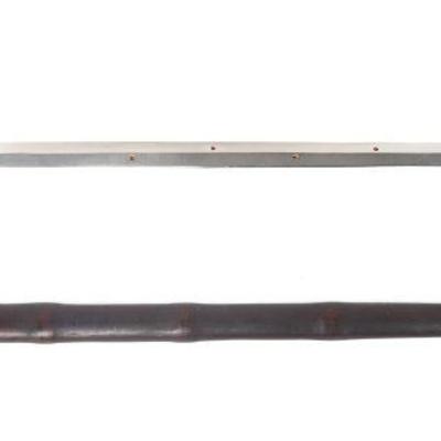 Chinese Long Sword with Bamboo Scabbard