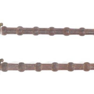 Pair of Chinese Iron & Brass Sword Breakers