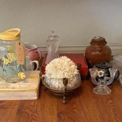 #1024 â€¢ China, Glassware, Candles, Candleholders,
