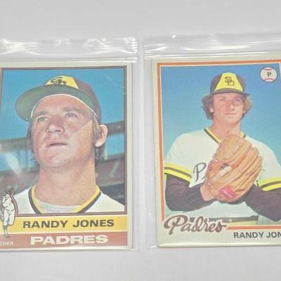 #148 â€¢ (2) Padres Randy Jones Baseball Cards
