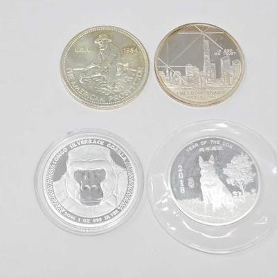 #112 â€¢ (4) 1oz Fine Silver Coins
