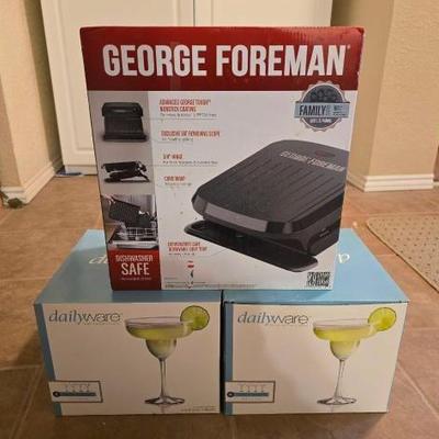 #2044 â€¢ Daily Ware Martini Glasses and George Foreman

