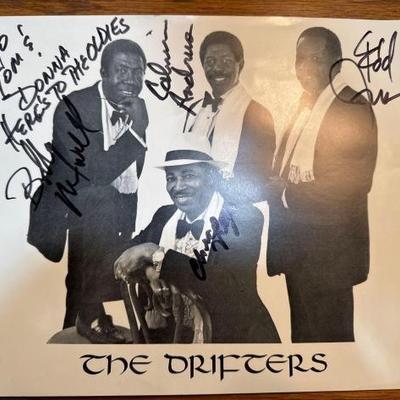 #1230 â€¢ Autographed Picture of The Drifters
