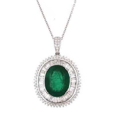 Emerald Pendant GIA
