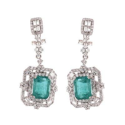 Emerald Earrings GIA