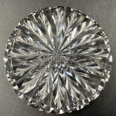 Cut crystal paperweight