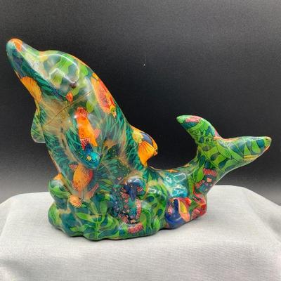 Ceramic Patchwork Dolphin