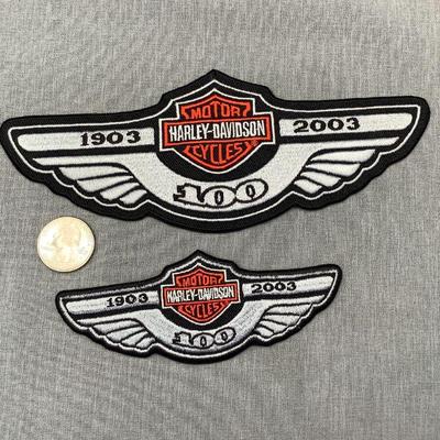Harley Davidson Motorcycles 100 year anniversary patches
