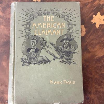 Antique Mark Twain book, The American Claimant, 1892