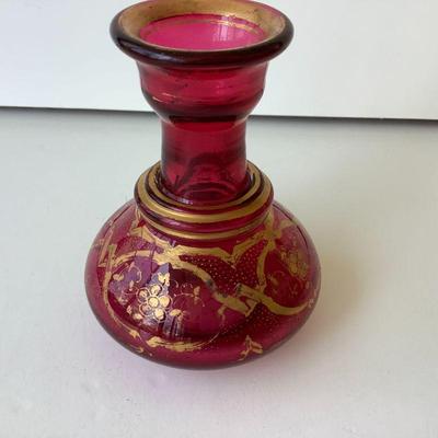 Bohemian ruby perfume bottle