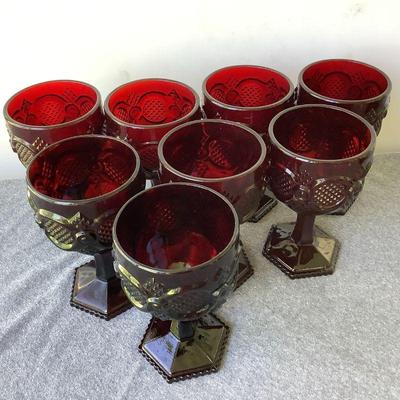 Avon 1876 Cape Cod Red goblets