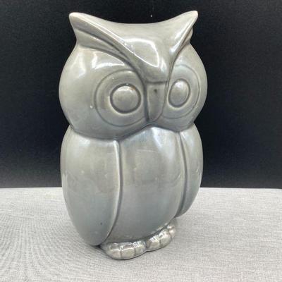 MCM grey ceramic owl, made in Brazil