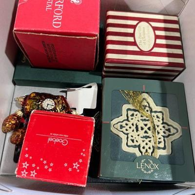 Lenox/ Waterford Christmas ornaments
