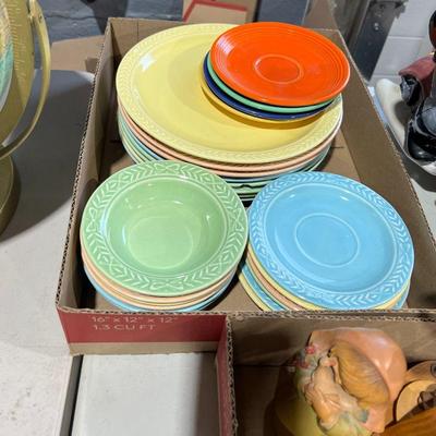 Vintage colored plates