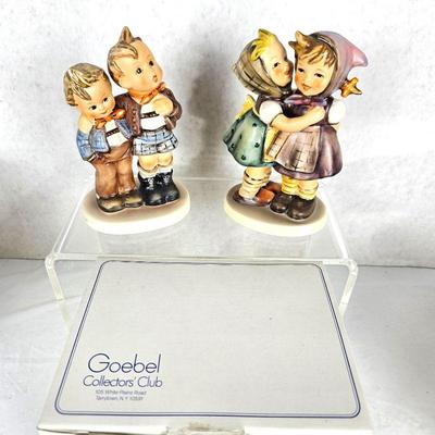 Set of Two Vintage 1930s & 40s Goebel Hummels "Max & Moritz" & "Telling her Secret"