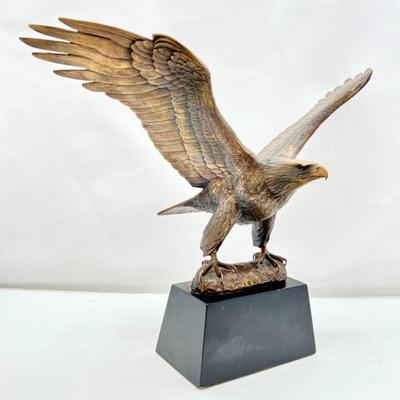 Lifelike Bronze Great American Eagle Statue L.E. by Gilroy Roberts