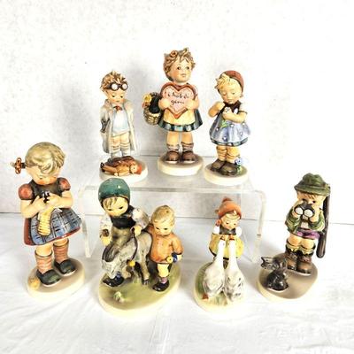 Lot DH #113 - Lot of Seven Assorted Goebel Hummel Figurines - Some Older and Rarer - 