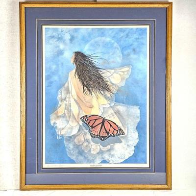  Framed Limited Edition Lithograph Signed & Numbered by Artist Connie S. Ragan “SOARING WHISPER” 787/1000