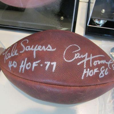 Gale Sayers signed ball