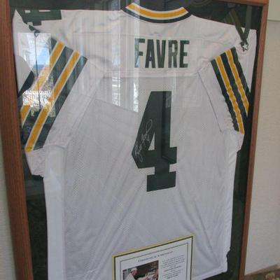 Authenticated Brett Favre signed jersey