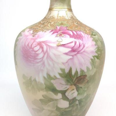 Nippon Pink Chrysanthemum Flowers Vase
