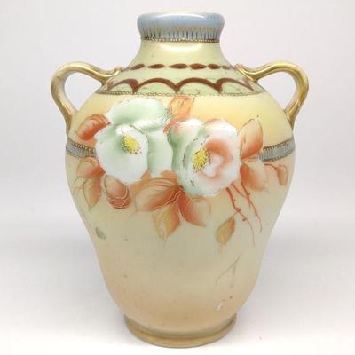 Imperial Nippon Orange Floral Vase